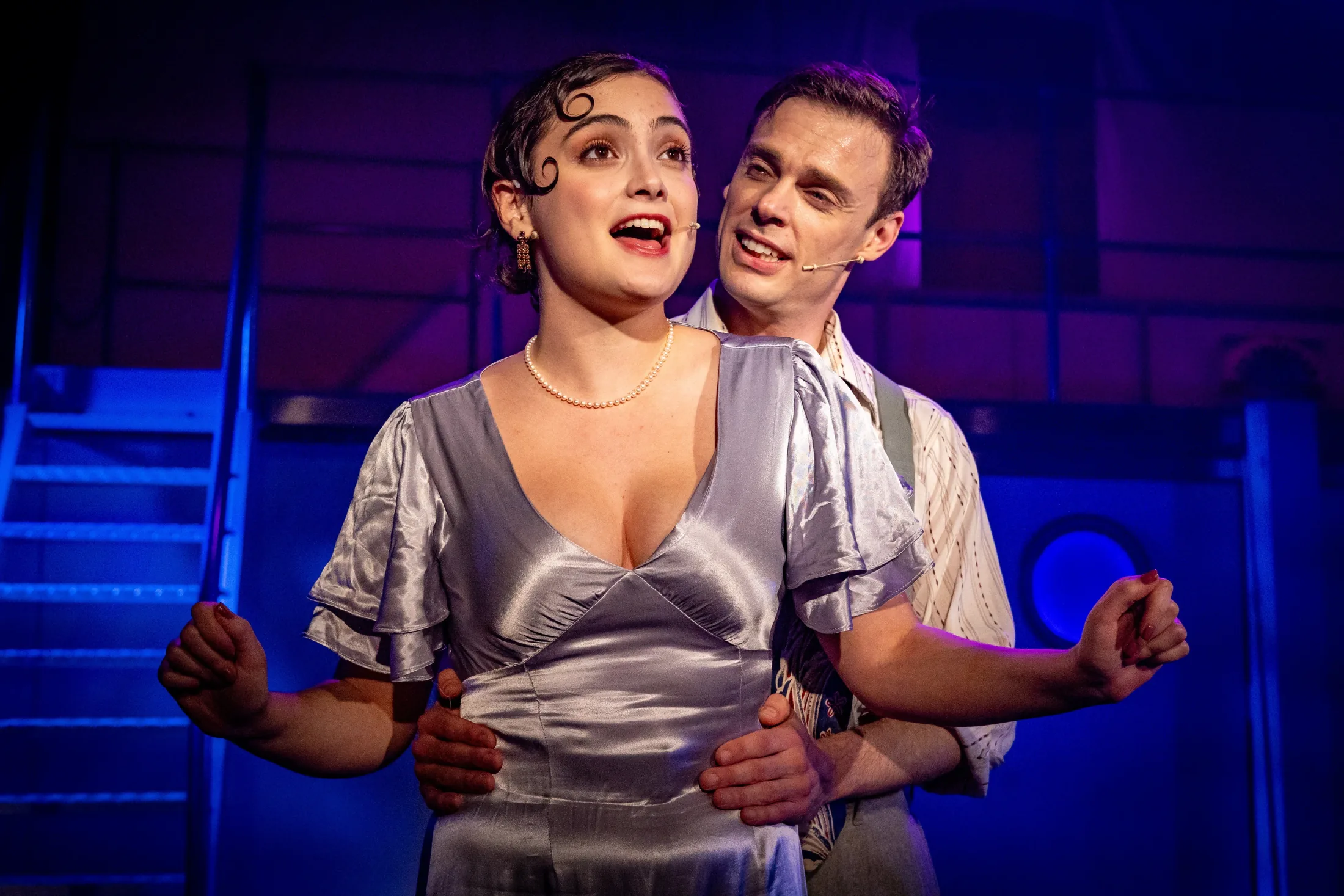 Anything Goes, Lighting Design, ACT Theatre, Oct 2023 production still 4 by Ben Sassoon