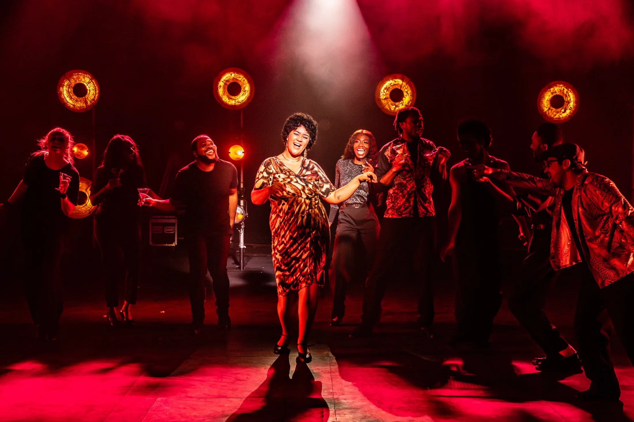 Dreamgirls, Lighting Design, Bridewell Theatre, Nov 2025 production still 5 by Ben Sassoon