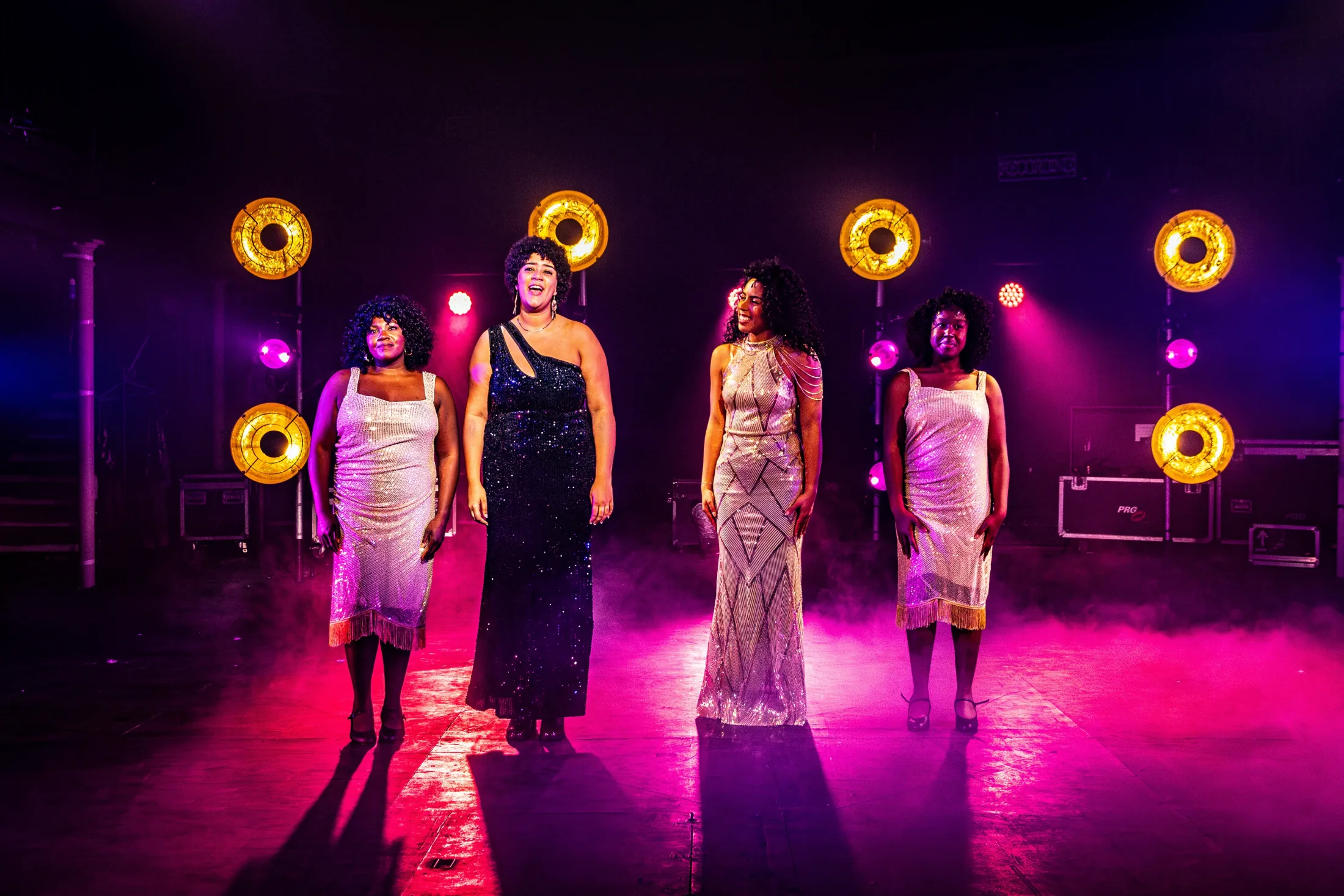 Dreamgirls, Lighting Design, Bridewell Theatre, Nov 2025 production still 7 by Ben Sassoon