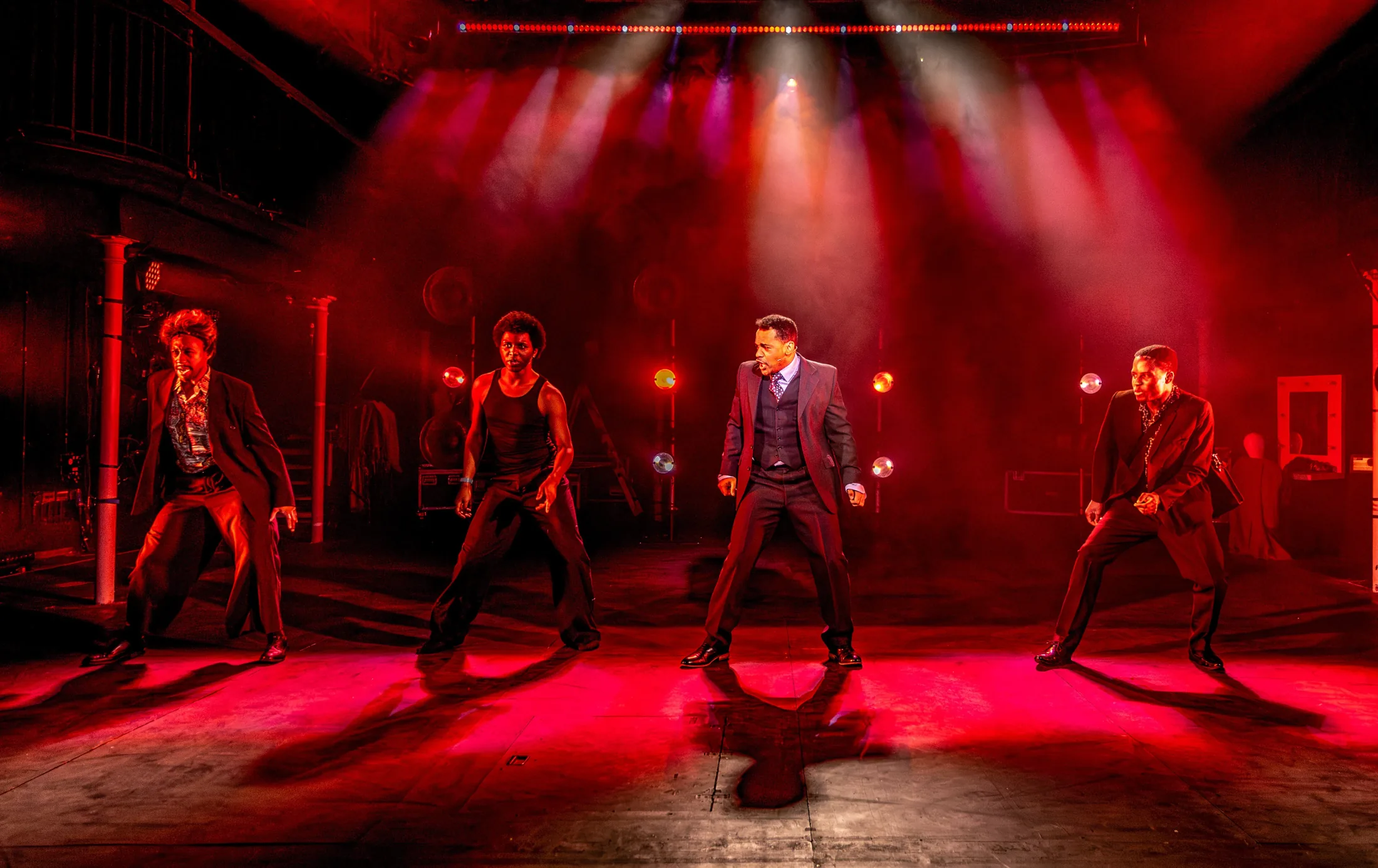 Dreamgirls, Lighting Design, Bridewell Theatre, Nov 2025 production still 8 by Ben Sassoon