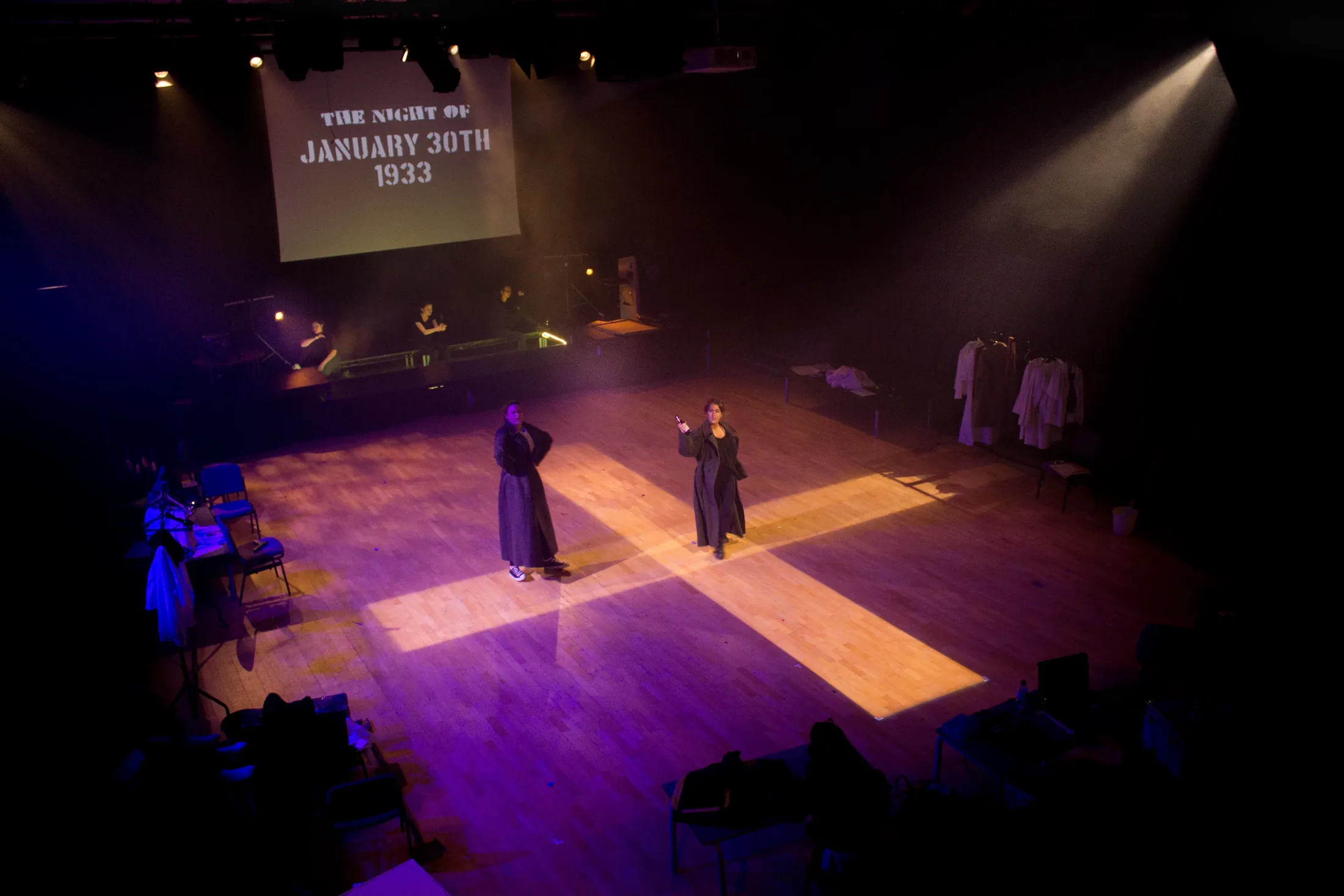Fear and Misery of the Third Reich, Lighting and Video design, 2016 production still 2 by Ben Sassoon