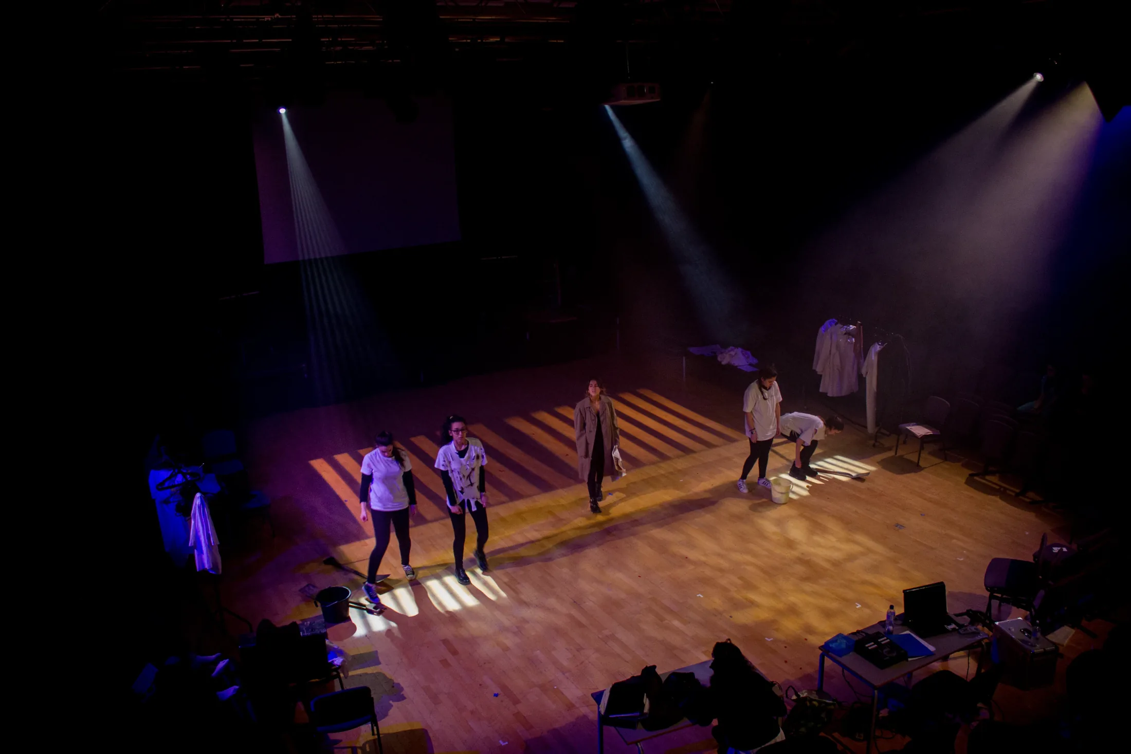 Fear and Misery of the Third Reich, Lighting and Video design, 2016 production still 4 by Ben Sassoon