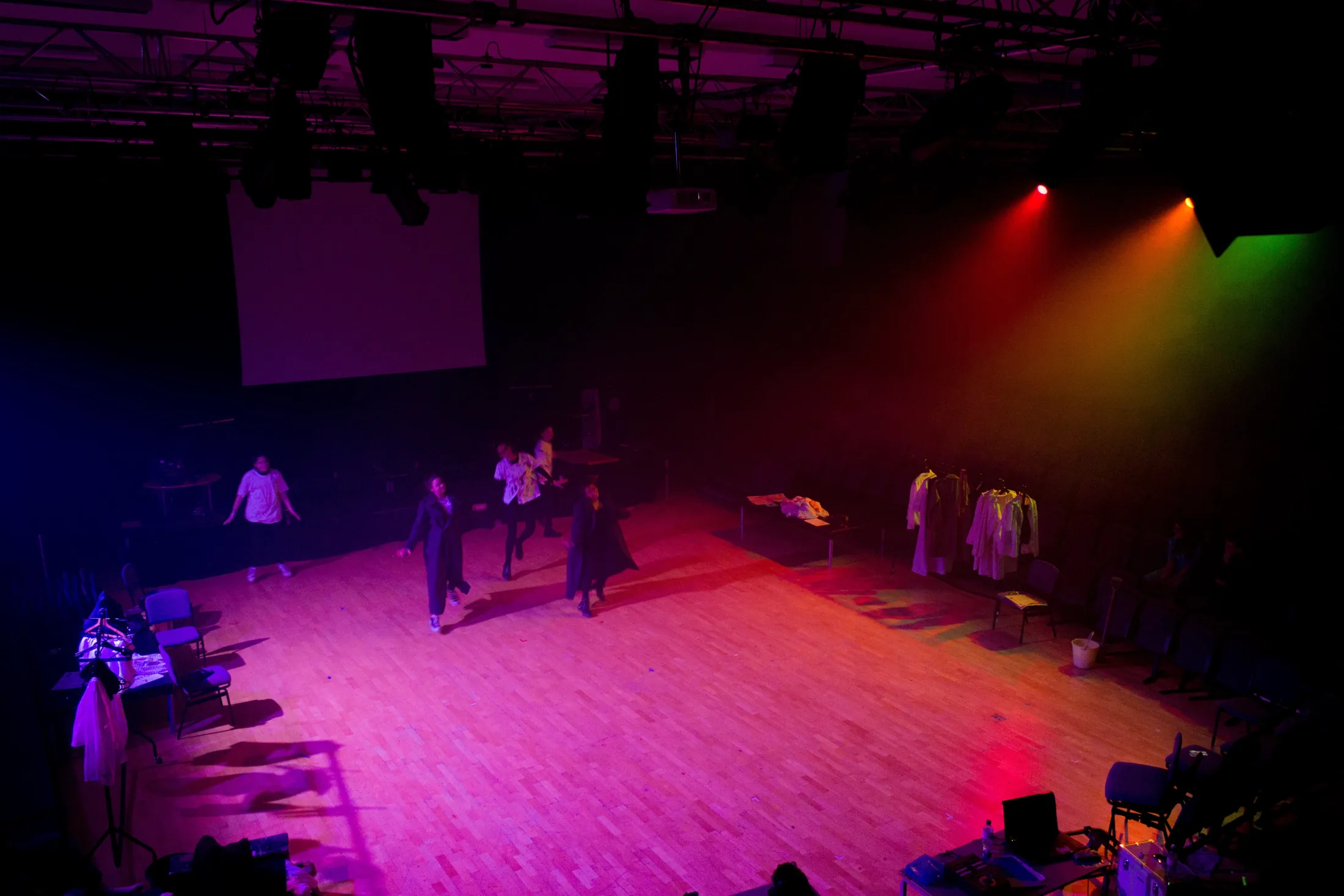 Fear and Misery of the Third Reich, Lighting and Video design, 2016 production still 6 by Ben Sassoon