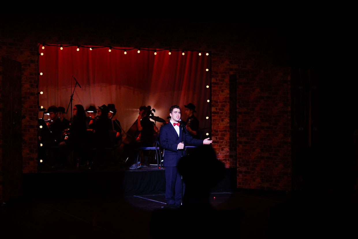 Guys and Dolls, Lighting Design, 2014 production still 2 by Ben Sassoon