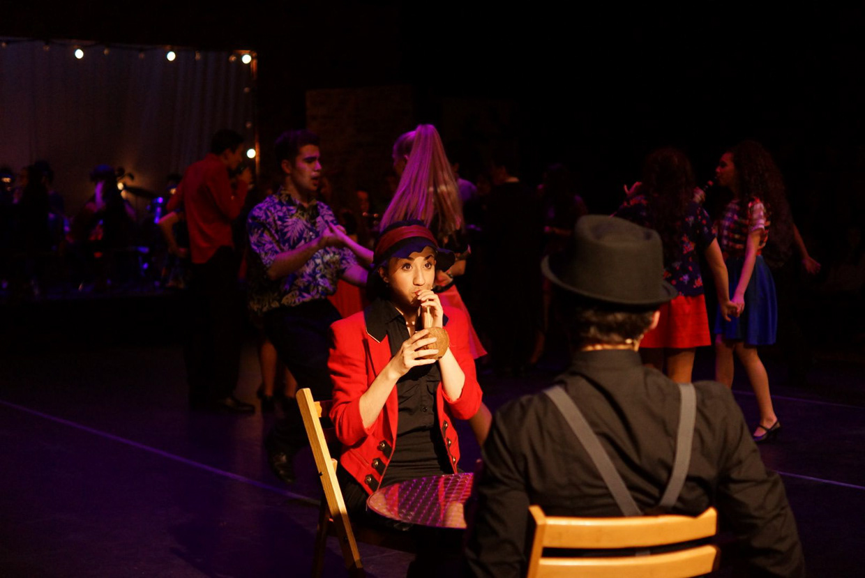 Guys and Dolls, Lighting Design, 2014 production still 8 by Ben Sassoon