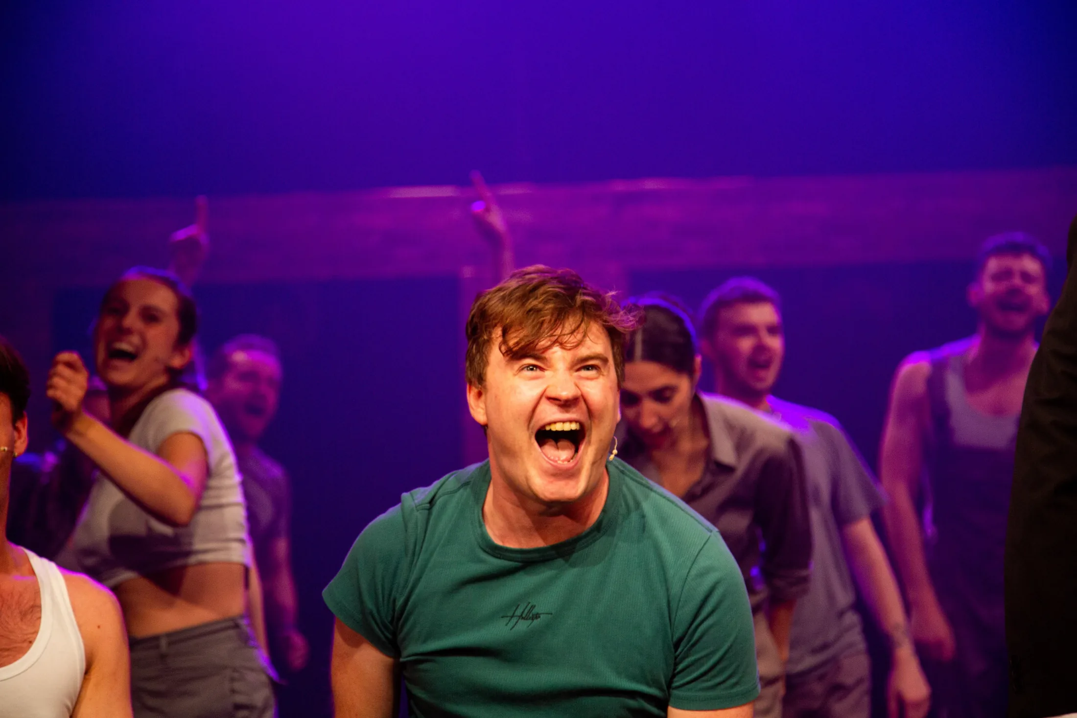 Our House, Lighting Design, Bridewell Theatre, June 2023 production still 2 by Ben Sassoon