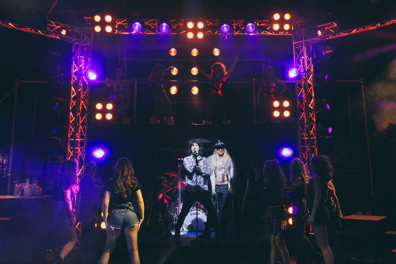 Rock of Ages, Lighting Design, ACT Theatre, Oct 2024 production still 3 by Ben Sassoon