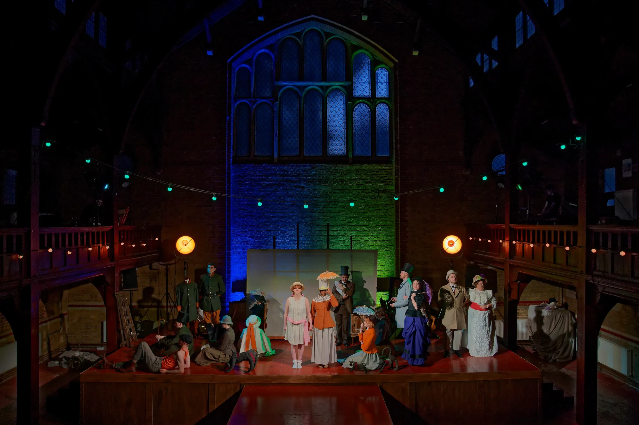 Sunday in the Park with George, Lighting Design, Wheatsheaf Hall, June 2024 production still 1 by Ben Sassoon