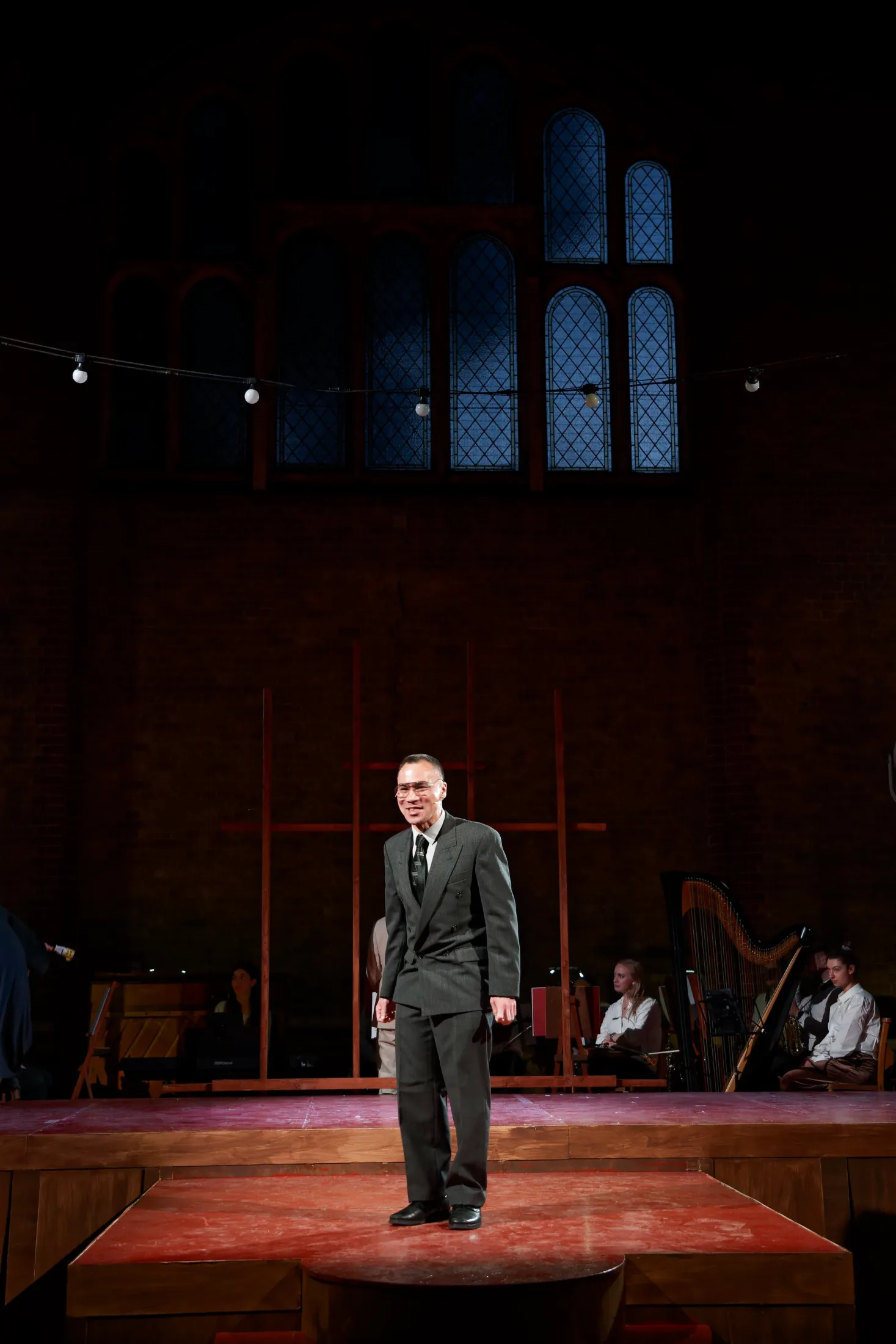 Sunday in the Park with George, Lighting Design, Wheatsheaf Hall, June 2024 production still 3 by Ben Sassoon