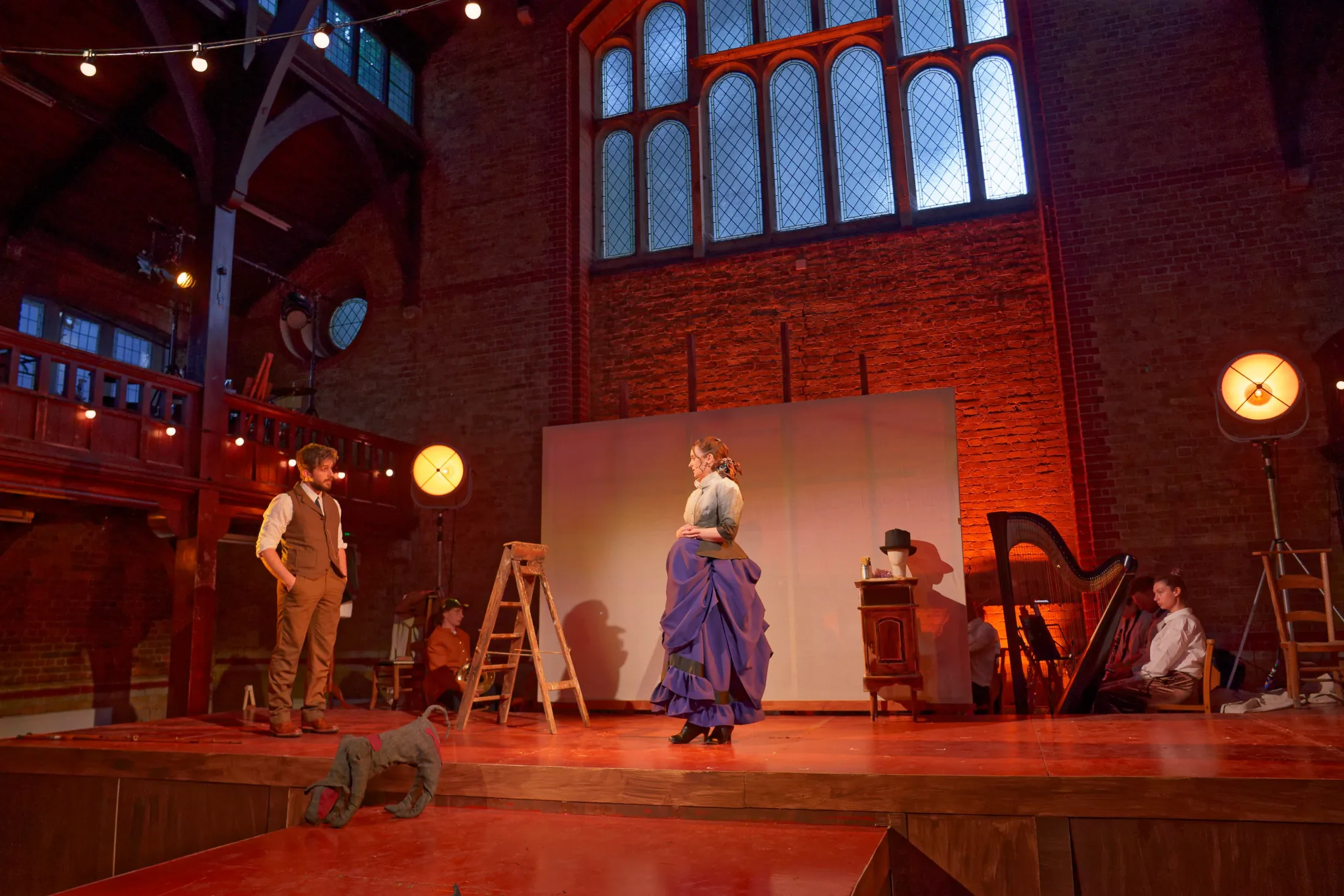 Sunday in the Park with George, Lighting Design, Wheatsheaf Hall, June 2024 production still 6 by Ben Sassoon