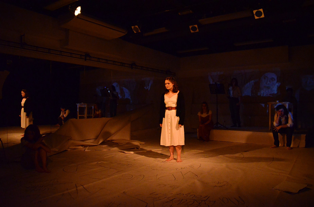 Volodya - A Tragedy, Lighting Design, University of Birmingham, 2019 production still 2 by Ben Sassoon